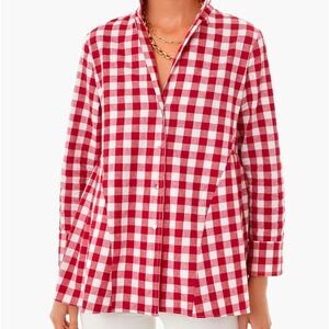 Tuckernuck Red Gingham Collared Shirt